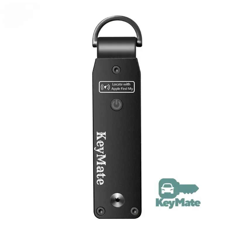 Fekete KeyMate kulcstartó Apple Find My funkcióval, autó kulcs kereső eszköz